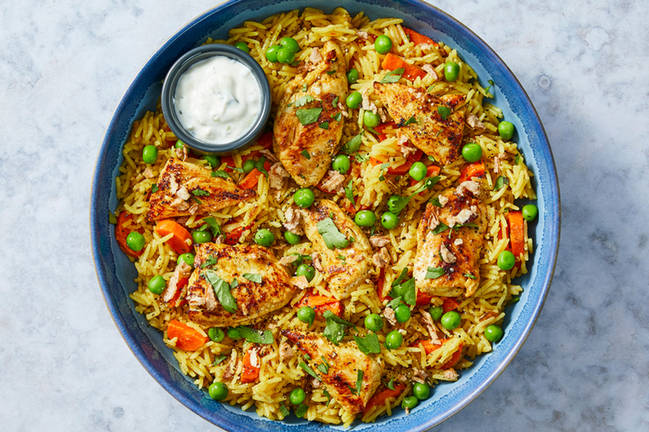 Biryani de poulet et de légumes