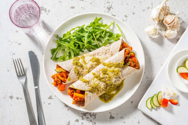 Enchilada's met een Italiaanse twist