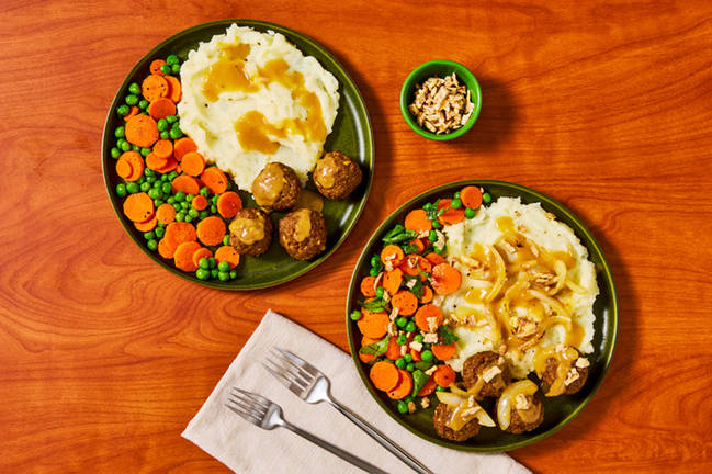 Beef Meatballs and Sautéed Vegetables 