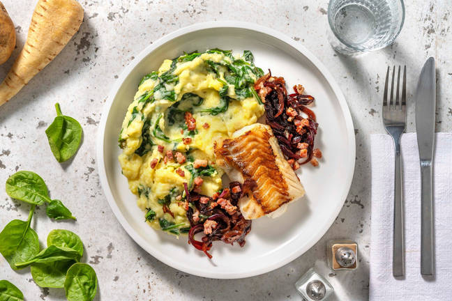 Kabeljauwfilet met pastinaak-spinaziestamppot