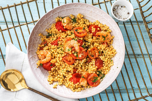 Garnalen in venkel-tomatensaus