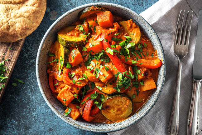 Indisches Süßkartoffelcurry