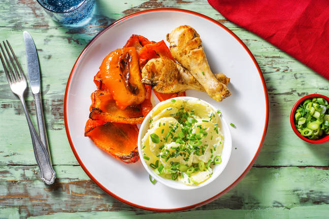 Kipdrumsticks piri-piri met aardappelsalade