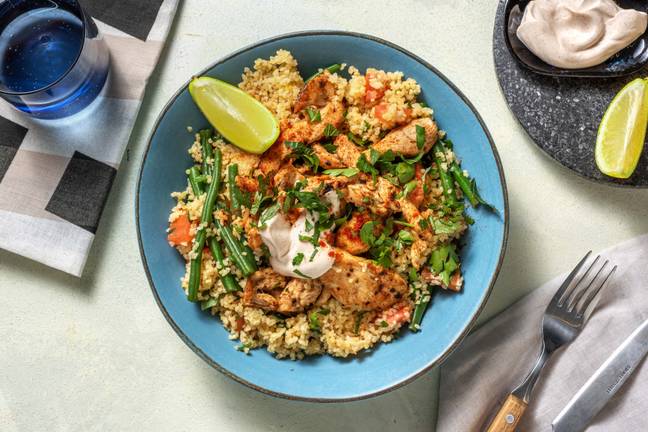 Kipshoarma met frisse tabouleh
