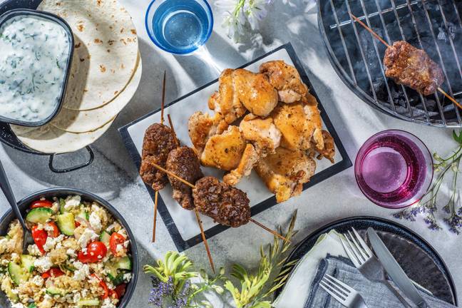 Lamb Koftas and Honey Lemon Chicken