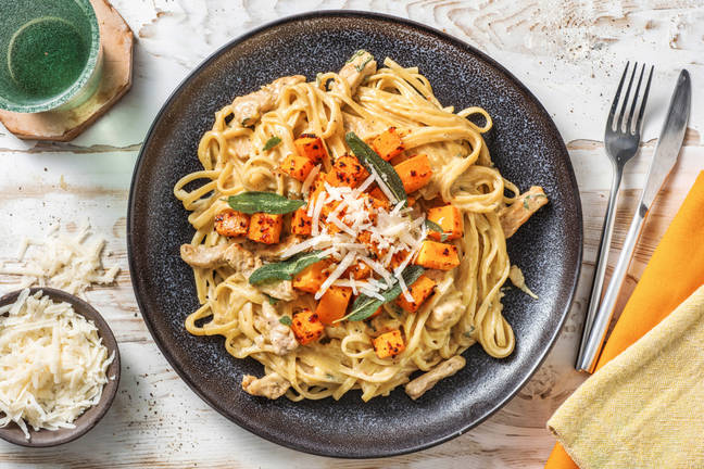 Pork and Butternut Squash Linguine