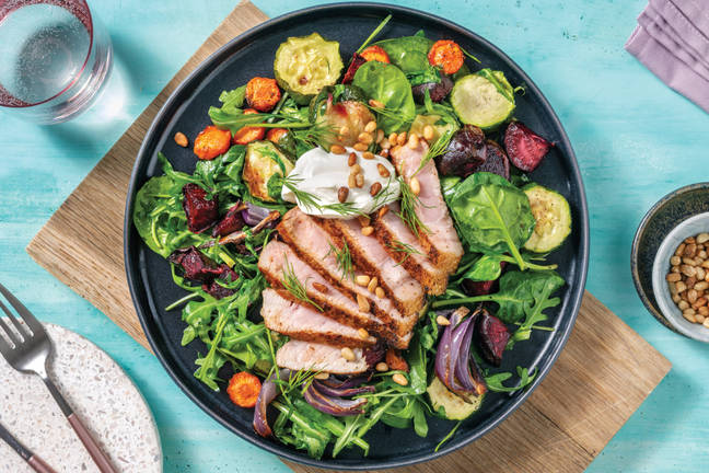 Aussie Pork & Roast Veggie Toss