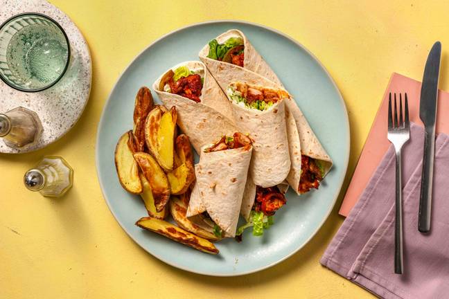 Mango Chutney Curried Chicken Wraps