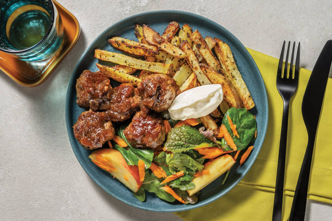 Onion-Glazed Mumbai Beef Meatballs