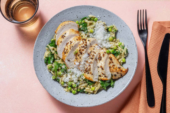 Chicken and Pesto Orzo