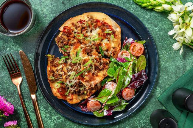 Pains plats au bœuf façon tacos