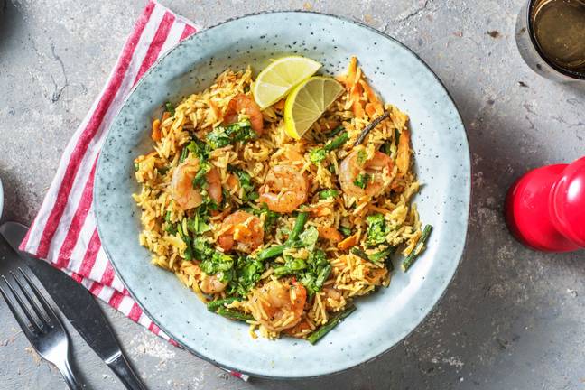 Pasanda Spiced Prawn Pilaf