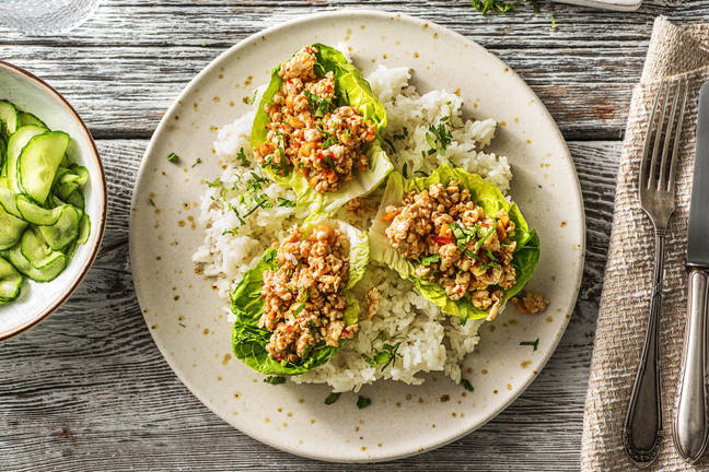 Pittige Thaise kipgehaktsalade