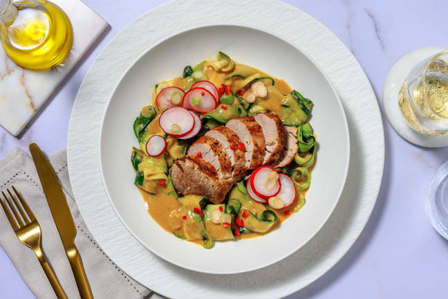 Porc aux arachides d'inspiration asiatique