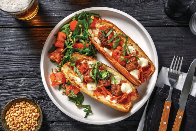 Pork Meatball & Bocconcini Subs