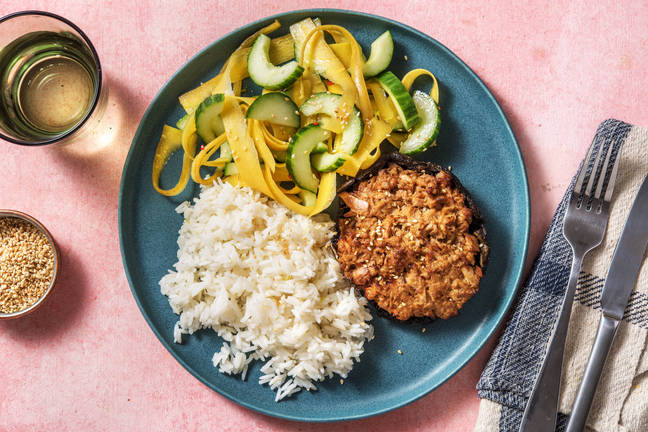 Portobello gevuld met tonijn