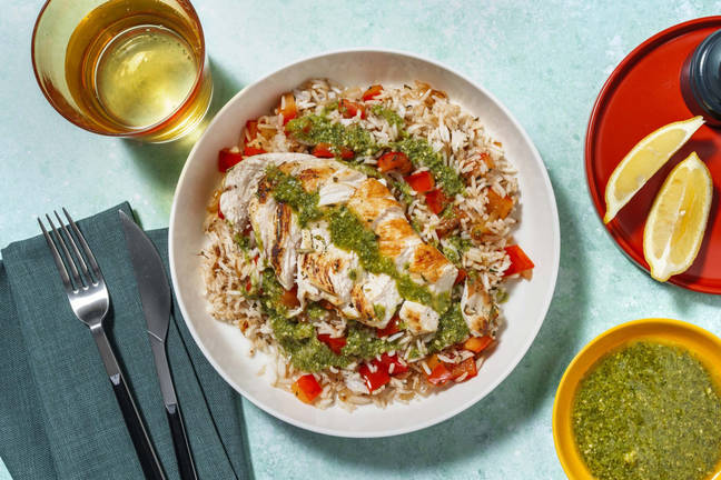 Poulet au pesto citronné