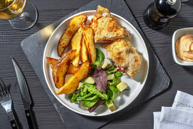 Poulet farci au bacon et au fromage