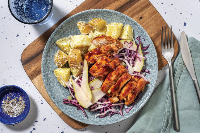 BBQ-Glazed Chicken & Creamy Potato Salad