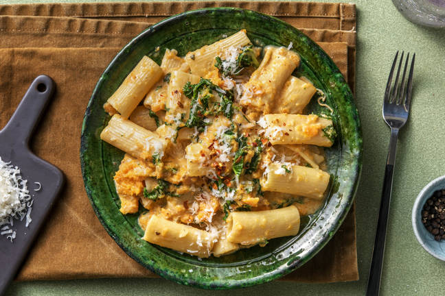 Rigatoni in Roasted Butternut Squash Sauce