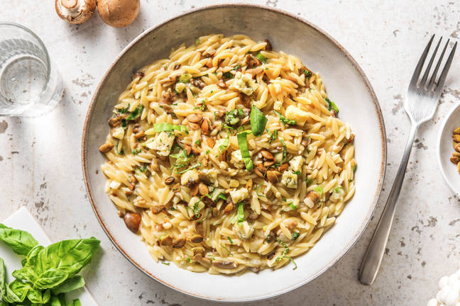 Paddenstoelenrisotto van orzo 