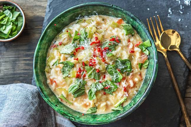 Risotto met buffelmozzarella