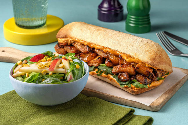Curried Protein Shred Sandwich