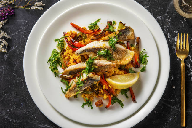 Sea Bream on Saffron Rice