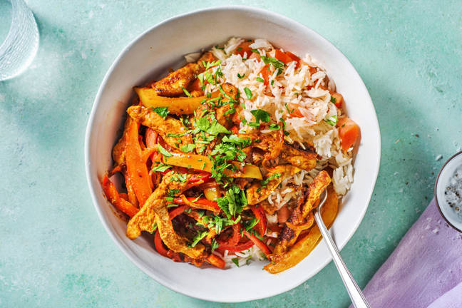 Snelle kipcurry