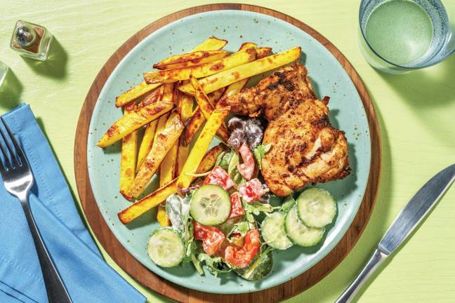 Pre-Marinated Chicken & Oven-Baked Fries
