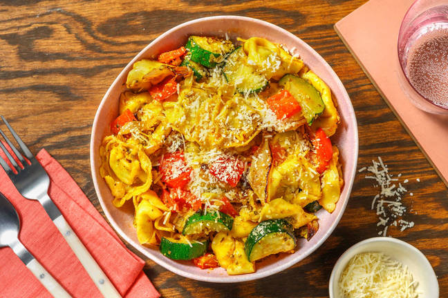 Mediterranean Tortellini and Roasted Veggies
