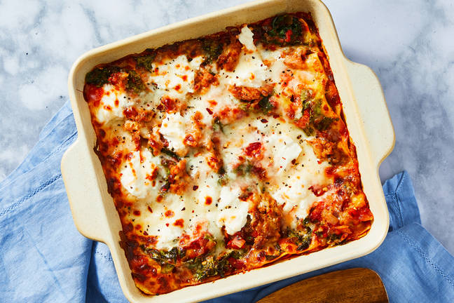 Italian Chicken Sausage & Kale Lasagna