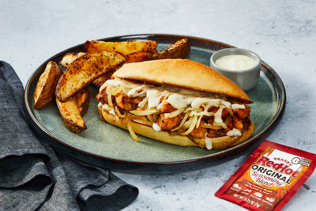 Cheesy Buffalo Chicken Cheesesteaks