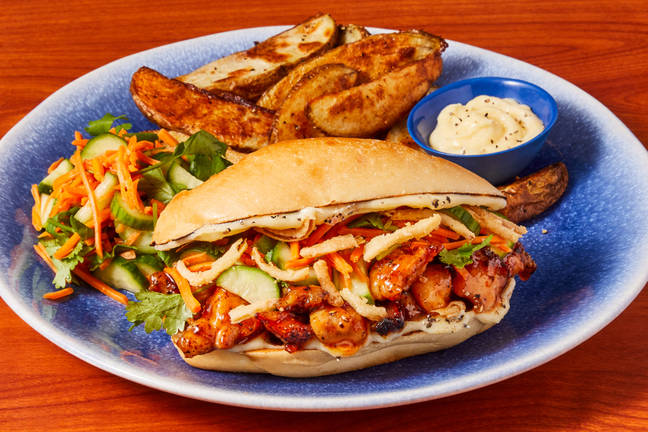 Sweet Chili Chicken Banh Mi Sandos