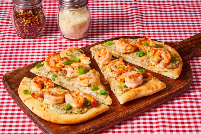 Shrimp Scampi Pizzas