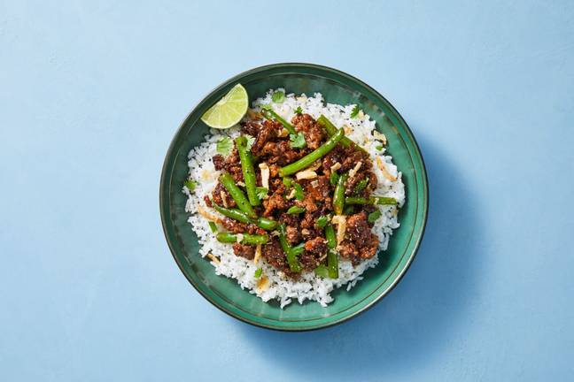 Sweet Chili Beef & Green Bean Bowls