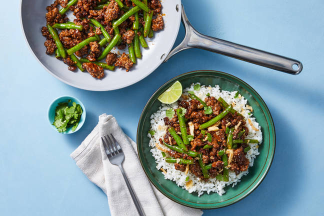 Sweet Chili Beef & Green Bean Bowls