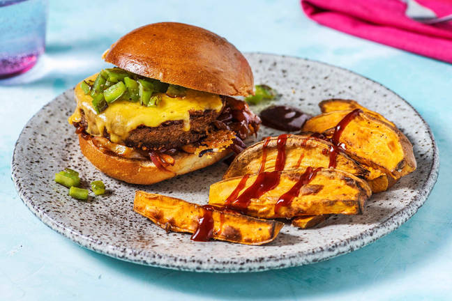 Veggie Poblano Cheddar Burger