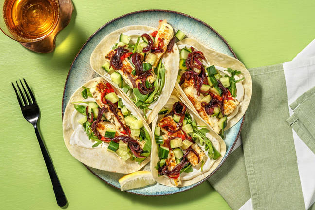 Würzig-feurige Bio-Halloumi-Tacos