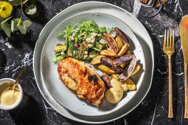 Zelfgemaakte kip cordon bleu