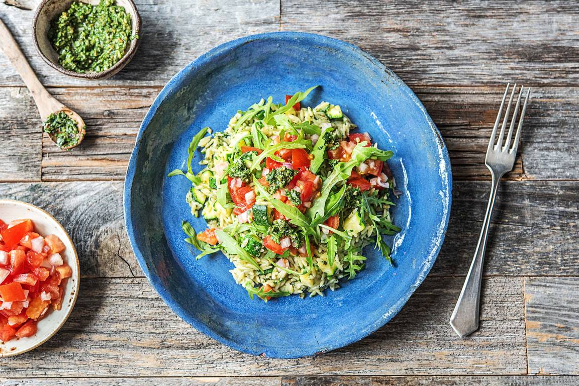 Rocket Pesto Orzotto