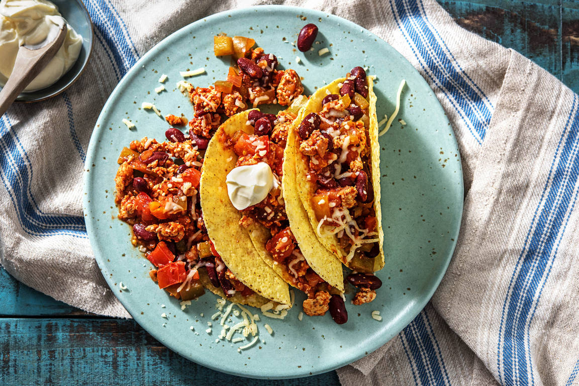 Mexicaanse taco's met kipgehakt