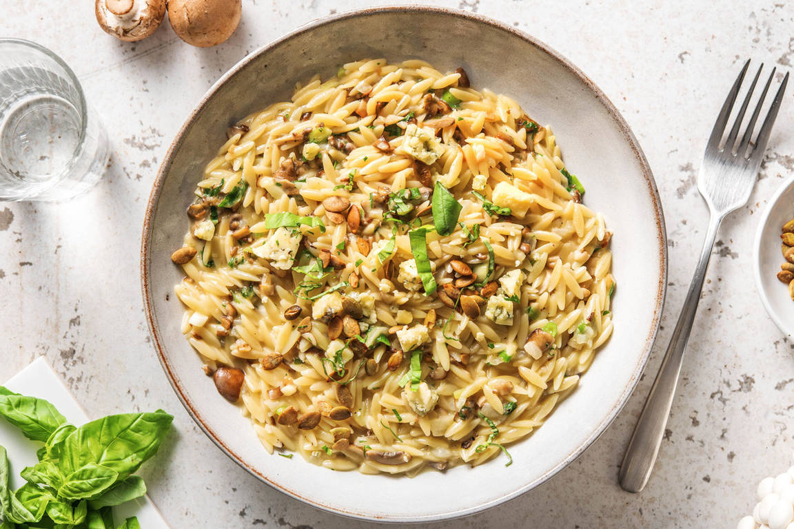 Paddenstoelenrisotto van orzo 