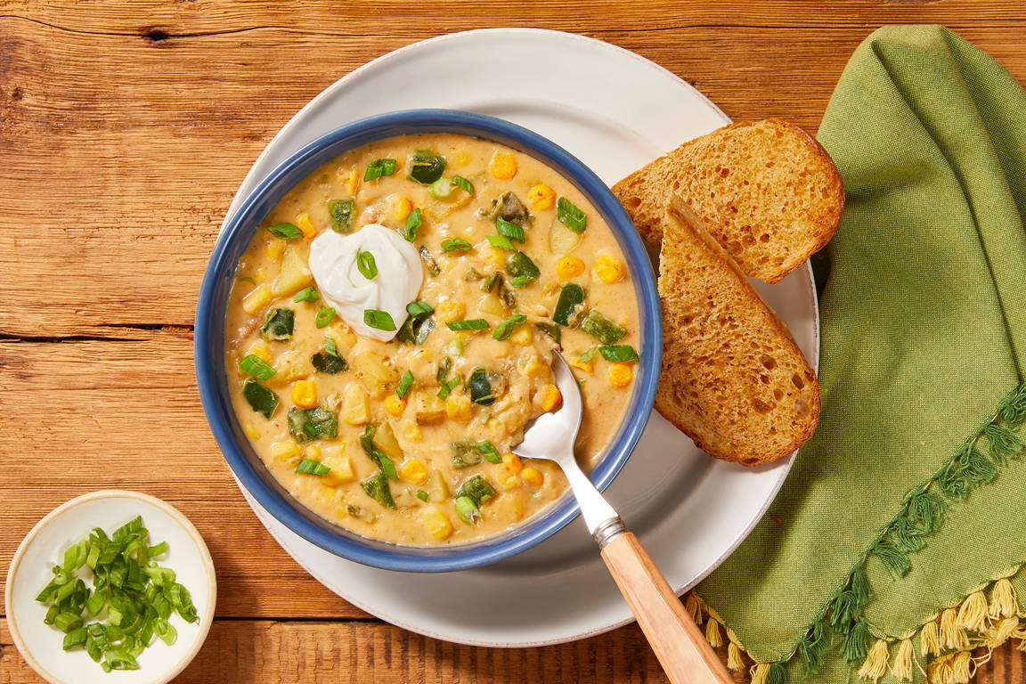 Sweet Corn & Green Pepper Chowder