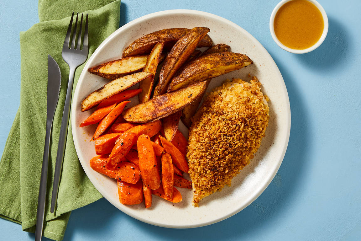 Crispy Maple-Mustard Chicken