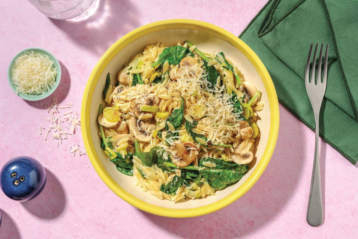 Rustic Mushroom & Leek Risoni