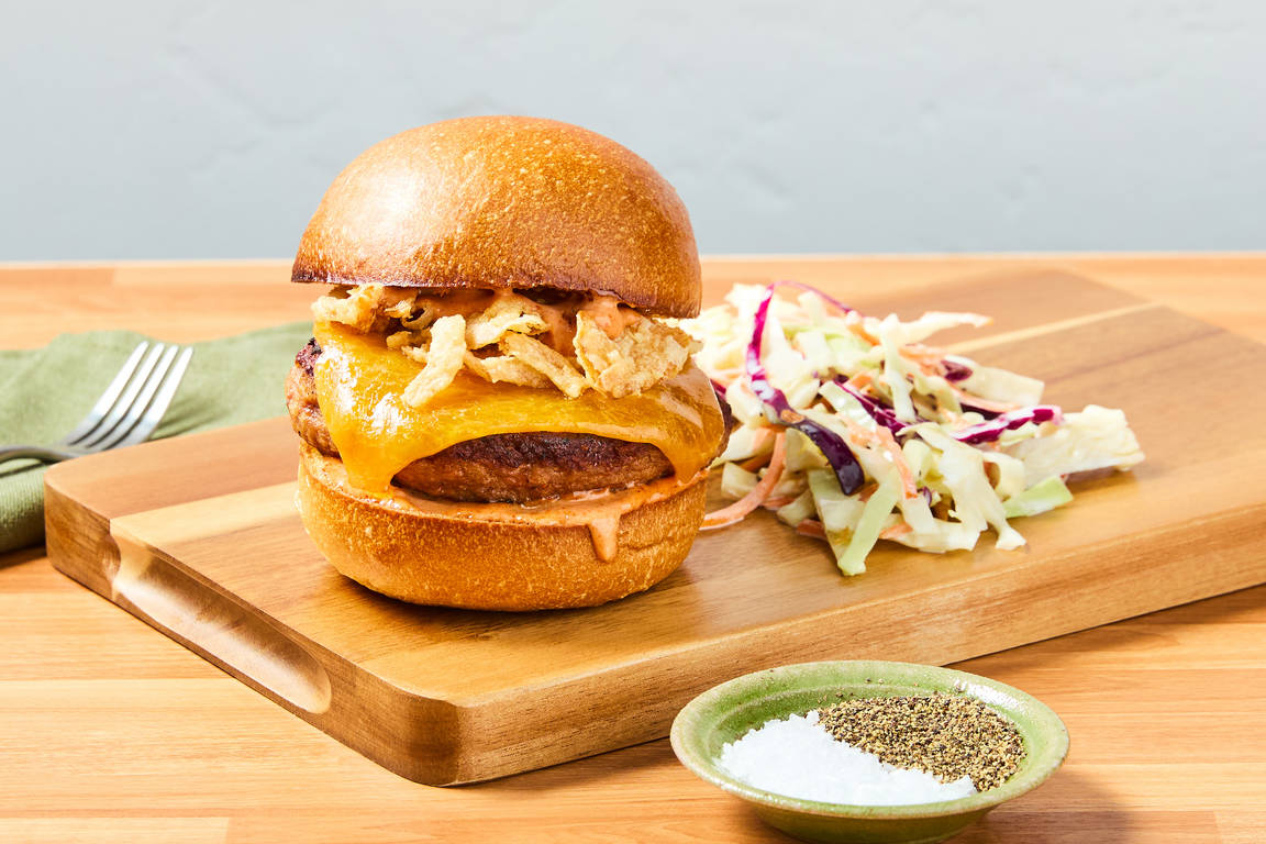 BBQ Cheddar Turkey Burgers