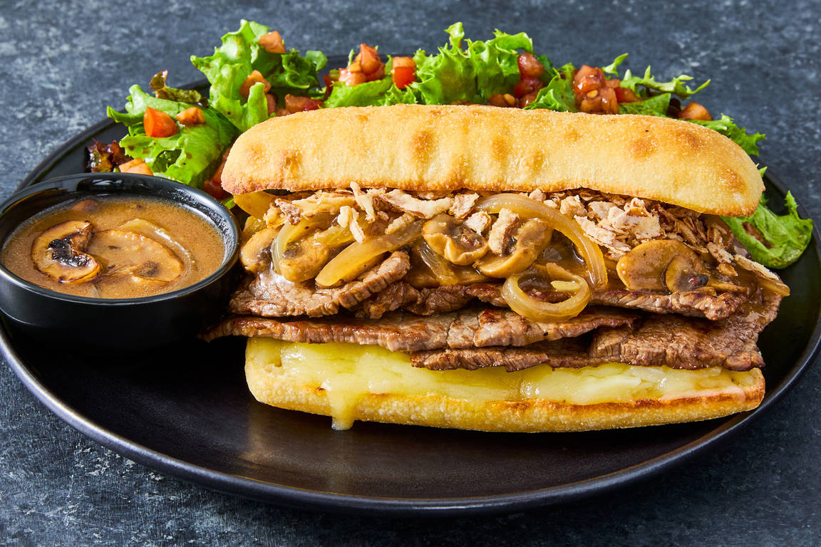 Sandwichs trempette de bœuf au fromage super rapides