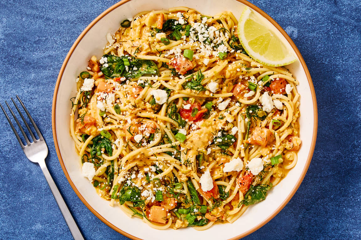 Greek Diner Spaghetti with Feta
