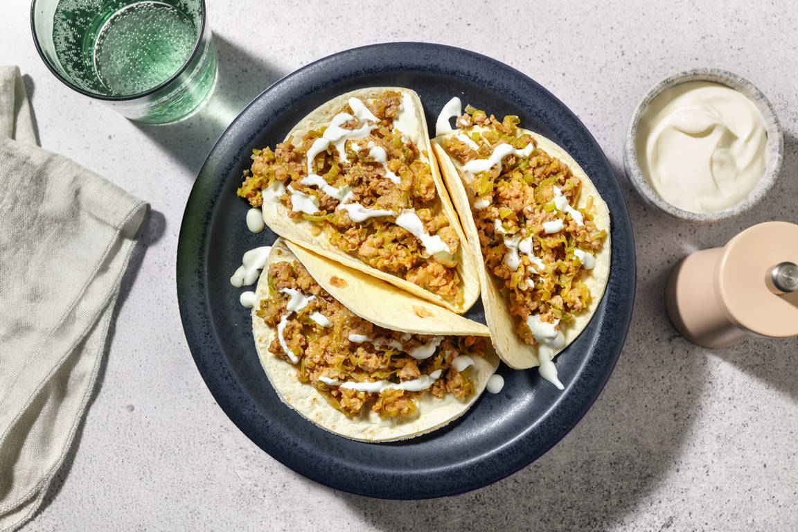 Umami-tacos al maiale e pasta di miso